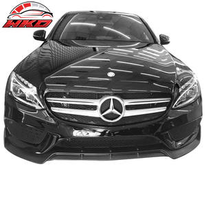 Spoiler de pare-chocs avant style B Sport pour Benz W205 Classe C 15-18, non peint, PP, accessoire extérieur de haute qualité - Product Image 2