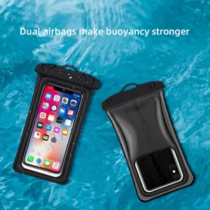 Outdoor Sports Universal Waterproof Phone Pouch Large Phone IPX8 Waterproof Case With Lanyard