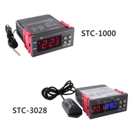 Termostato Digital de 12V, 24V, 220V, termómetro, higrómetro, controlador de temperatura y humedad, regulador, 1 unidad