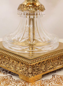 Lampada da tavolo europea di lusso in rame camera da letto da letto di alta qualità lampade e lanterne <span class=keywords><strong>Decorative</strong></span> placcate in argento atmosferico - Product Image 6