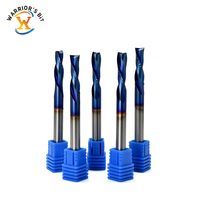 Fraise à queue Warrior's Bit en carbure monobloc à diamètre de noyau large, haute précision, 2F, pour fraisage en spirale, pour routeur CNC, OEM/ODM Nano