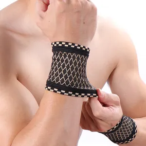 לוגו נחושת יון ספורט wristband עבור טניס כדורעף יד שרוול מגן כף היד תמיכה