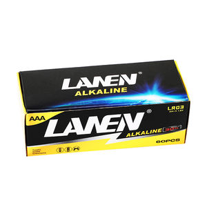 Pile alcaline OEM <span class=keywords><strong>Supper</strong></span> AAA 1,5 V LR03 AM-4, piles alcalines sèches, personnalisation du logo pour les appareils électroménagers - Product Image 5