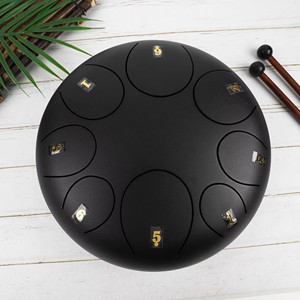 Tambor de Lengüeta de Acero de 8 Pulgadas, 8 Notas, Fabricación OEM, Tambor de Acero al Carbono Personalizado - Product Image 1