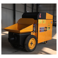 Petite pompe à béton électrique pour mortier, alimentée au diesel, distance de livraison maximale de 40 mètres