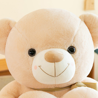 Jouet en peluche Love Bear surdimensionné personnalisé avec fourrure douce pour les filles un animal en peluche d'un animal de remplissage. pour un oreiller doux.