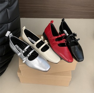 Nuevos Estilos 2025 de Sandalias Planas de Oficina con Hebilla y Punta Cuadrada para Mujer, Ideales para el Verano - Product Image 2