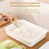 Boîtes empilables professionnelles en plastique pour la fermentation du pain, plateaux de levage pour pâte à pizza avec couvercles pour la cuisson et le stockage alimentaire