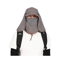 Vente en gros de masque à séchage rapide casquette de baseball de protection solaire avec tissu sublimé de couverture de cou de visage avec le logo personnalisable
