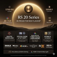 Projecteur laser tricolore XGIMI RS20 Ultra Max 4K avec luminosité de 6100 ISO pour home cinéma et jeux, 240 Hz