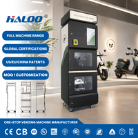 Haloo Commercial Machine de nettoyage de casques automatique à vapeur et désinfectant, en libre-service, pour stations-service et Gojek