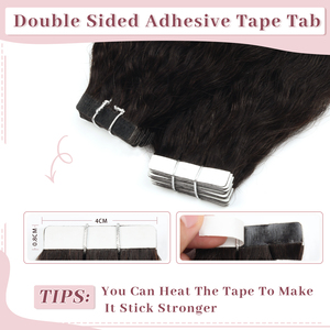 <b>K</b>.swigs OEM Hot-Selling Double Drawn Stronger Walker <b>Tape</b> Hair Extensions Natural Wave Single Black Women Natural Remy Human - Product Image 3