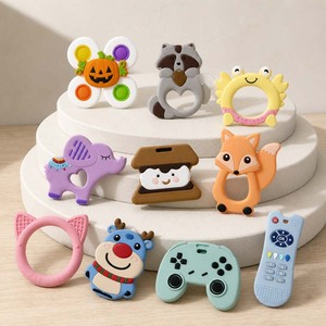 <span class=keywords><strong>Anneau</strong></span> <span class=keywords><strong>de</strong></span> <span class=keywords><strong>dentition</strong></span> pour bébé en silicone, jouet <span class=keywords><strong>de</strong></span> <span class=keywords><strong>dentition</strong></span> pour nourrisson, <span class=keywords><strong>anneau</strong></span> chaton sans BPA, qualité alimentaire, 0-12 mois, personnalisable - Product Image 1