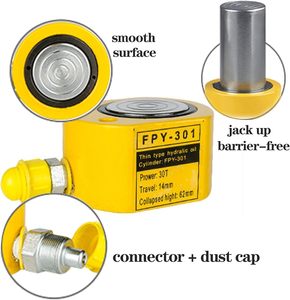DOOROOM Vérins <span class=keywords><strong>de</strong></span> voiture à simple effet en acier <span class=keywords><strong>de</strong></span> 20 tonnes Vérins hydrauliques bon marché avec piston creux pour <span class=keywords><strong>porte</strong></span> et <span class=keywords><strong>garage</strong></span> - Product Image 4
