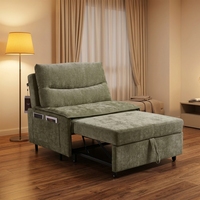Canapé-lit moderne en métal pliable multifonctionnel pour petit espace, pour une personne, meubles de salon