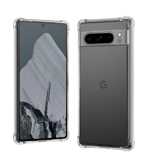 Silicone TPU Clear Shockproof Phone Case Transparent Soft Back Cover for Google Pixel 10 9 8 7 6 Pro 5a 3 XL 5a 5G Pixel 6a Plus