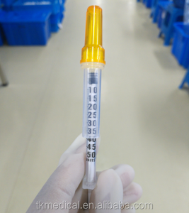 Jeringa DE SEGURIDAD desechable CE ISO 510K 0,5 ml con <span class=keywords><strong>aguja</strong></span> retráctil <span class=keywords><strong>29G</strong></span> 30G 31G - Product Image 5