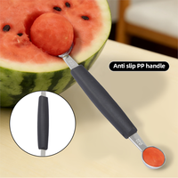 Penjualan Terlaris Alat Pengambil Biji Buah Melon dari Baja Tahan Karat dengan Pegangan Nyaman untuk Penggunaan di Rumah dan Toko Roti.