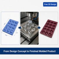 Tapis de cuisson professionnel en silicone à 12 cavités en forme de dôme, moule rond pour cake pops, antiadhésif, flexible, pour pâtisserie et tartelettes, qualité alimentaire, fournisseur