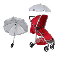 Poussette parapluie avec frange pour bébés, matériel de protection UV réglable