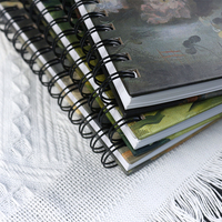 Journal à spirale à couverture personnalisée avec impression Carnets de notes de journal à feuilles lignées pour étudiants de l'école planificateur de réunions d'affaires