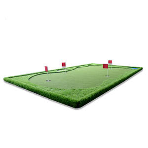 पोर्टेबल अनुकूलित इनडोर, आउटडोर मिनी गोल्फ ग्रीन मिनी गोल्फ कोर्स ट्रेनर गोल्फ हरे रंग डालने चटाई - Product Image 2