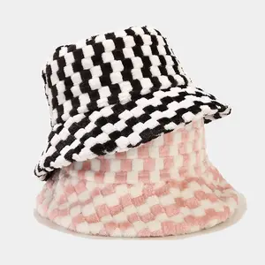 Großhandel New Autumn Herbst Winter Freizeit fabrik Outdoor Warm Basin Shelter von Wind Kunst pelz Fluffy Bucket Hats