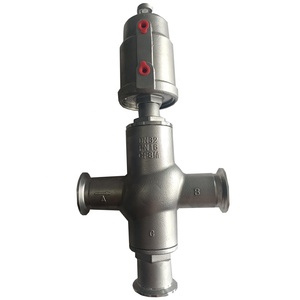 Vendita certificazione di qualità sanitario SS304 SS316L 1/2 "in acciaio inox pneumatico Tri morsetto tre vie valvola ad angolo sede - Product Image 4