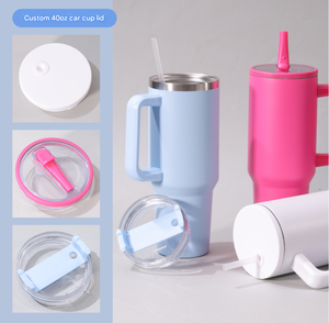 Vaso Térmico Personalizado con el Logotipo Principal de los Tennessee <span class=keywords><strong>Titans</strong></span>, Color Rosa Brillante, 40 oz, con Tapa y Pajita, para Oficina, Auto y Café - Product Image 6