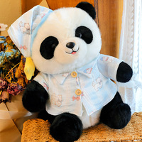 Z Factory Wholesale Artisan Pajamas Panda Plush Toy Soft Stuffed Animal for Kids Birthday Gift Home Nursery Decoration