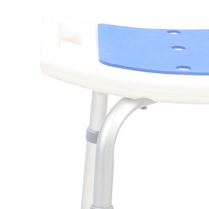 AUFU Shower Chair Aluminum Alloy <b>Adjustable</b> <b>Height</b> Non Slip Bathroom <b>Stool</b> For Elderly Disabled Pregnant Women - Product Image 3