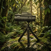 10x40 HD High Quality Optical Lens Low Night Vision Metal Telescope Long Distance Monocular for Adults Hiking Hunting Camping