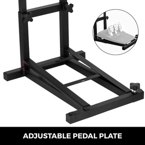 Soporte <span class=keywords><strong>para</strong></span> <span class=keywords><strong>Volante</strong></span> de Carreras VEVOR, Soporte Ajustable <span class=keywords><strong>y</strong></span> Plegable <span class=keywords><strong>para</strong></span> Simulador de Carreras G29 G27 G25, <span class=keywords><strong>Pedales</strong></span> de Simulador NO Incluidos - Product Image 3