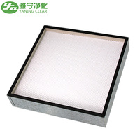 Filtro de aire portátil 0,3 Micron H13 14 HEPA con aluminio de eficiencia 99.99% o marco galvanizado para FFU