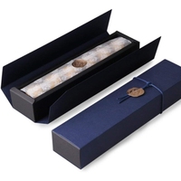 Faveurs de mariage petit luxe nourriture Date emballage cadeau divisé carton chocolat vide boîte en papier noir luxe pour le chocolat