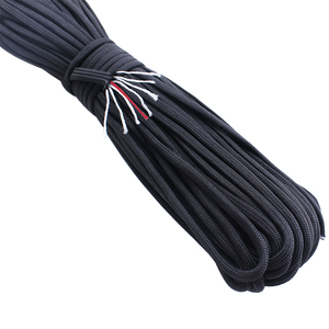 100ft Bushcraft 550 Paracadute di Sopravvivenza della Corda Rosso Esca Fuoco Cavo di Paracord - Product Image 3