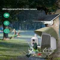 Mangeoire à oiseaux solaire intelligente avec caméra HD, batterie 5200 mAh, étanche IPX5, reconnaissance IA pour oiseaux de jardin extérieur