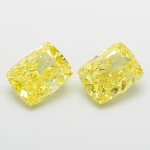 Diamante Amarillo Intenso de Corte Cojín, 8 Quilates, Cultivado en Laboratorio, Claridad VS1, Diamante Suelto para Joyería Fina de Diseñador - Product Image 4