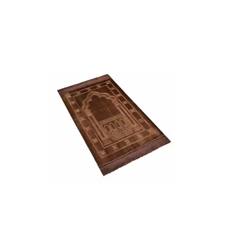 Plain islamic muslim travel folded high quality prayer mat