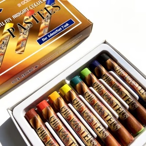 Ensemble de pastels à l'huile ronds pour étudiants, 8 couleurs, format mini, pour le dessin scolaire, personnalisable en usine, économique - Product Image 2