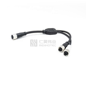 8 cực M12 Thông tư nối M12 Ethernet Splitter Cáp - Product Image 1