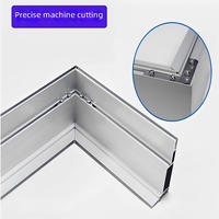 Profilé en aluminium pour cadre de caisson lumineux SEG, affichage en tissu tendu, taille personnalisée