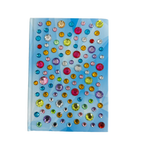 Carnet à spirale de haute qualité avec couverture rigide transparente, imprimé en 4 couleurs - 80 feuilles, fournitures scolaires tendance, vente chaude