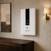 Chaudière électrique ultra-efficace de 12 kW avec pompe intégrée, élément chauffant Incoloy 800, protection contre la surchauffe, thermostat réglable