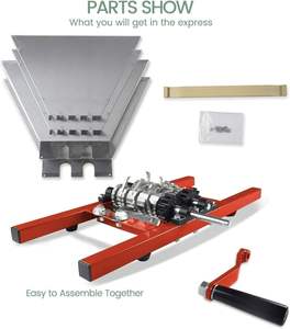 Trituradora de frutas Manual de acero inoxidable de 7L, despalilladora de uva y bayas de manzana con prensa de rodamiento, soporte para sidra y jugo de vino - Product Image 5