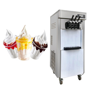 Machine à crème glacée molle verticale/de comptoir 3 saveurs 50L-60L/H - Product Image 3
