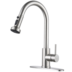 Einhand-Küchen armatur Edelstahl 304 Wasserhahn Moderne Küchen armaturen Ausziehbares Sprüh gerät Küchen spülen armaturen - Product Image 1
