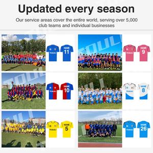 25-26 Fabrika Yeni Sezon Toptan Satış: Yetişkinler İçin %100 Polyester Elyaf Futbol Tişörtleri ve Üstleri - Product Image 4