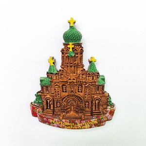 Imán de Resina 3D de la Catedral de Santa Sofía de Harbin, Recuerdo Cultural - Product Image 3