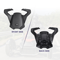Asiento de pasajero trasero Ryker para motocicleta 2-Up con almohadilla elástica, asas de agarre laterales para Can AM Ryker 600 900 Sport Rally Edition MAX